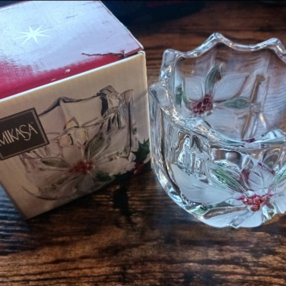 Crystal candle holder